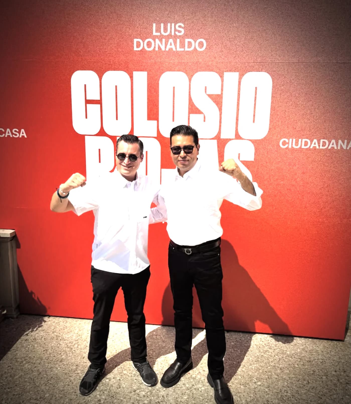 Néstor Camarillo con Alejandro Colosio Riojas